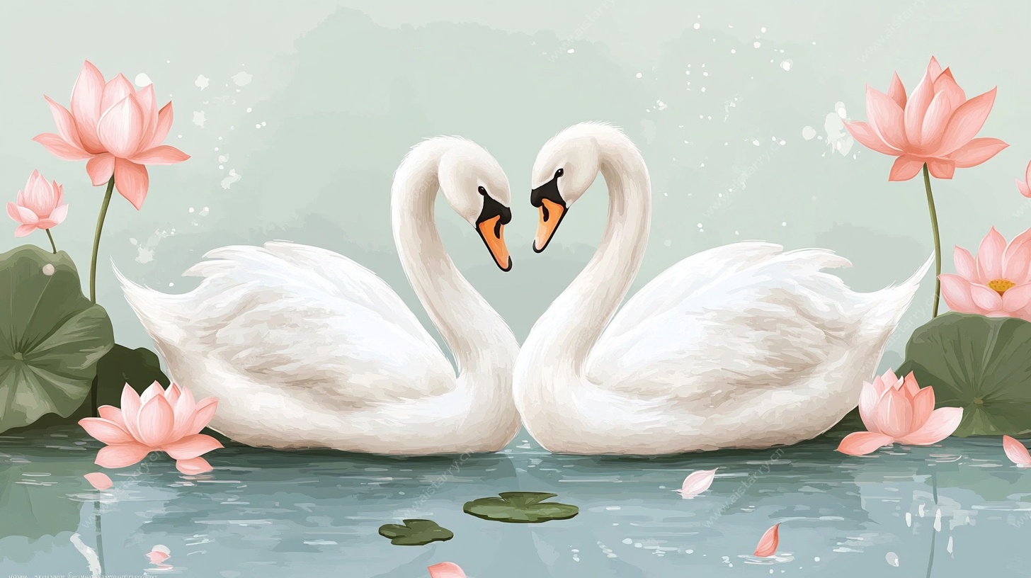 天鹅湖畔的浪漫之约