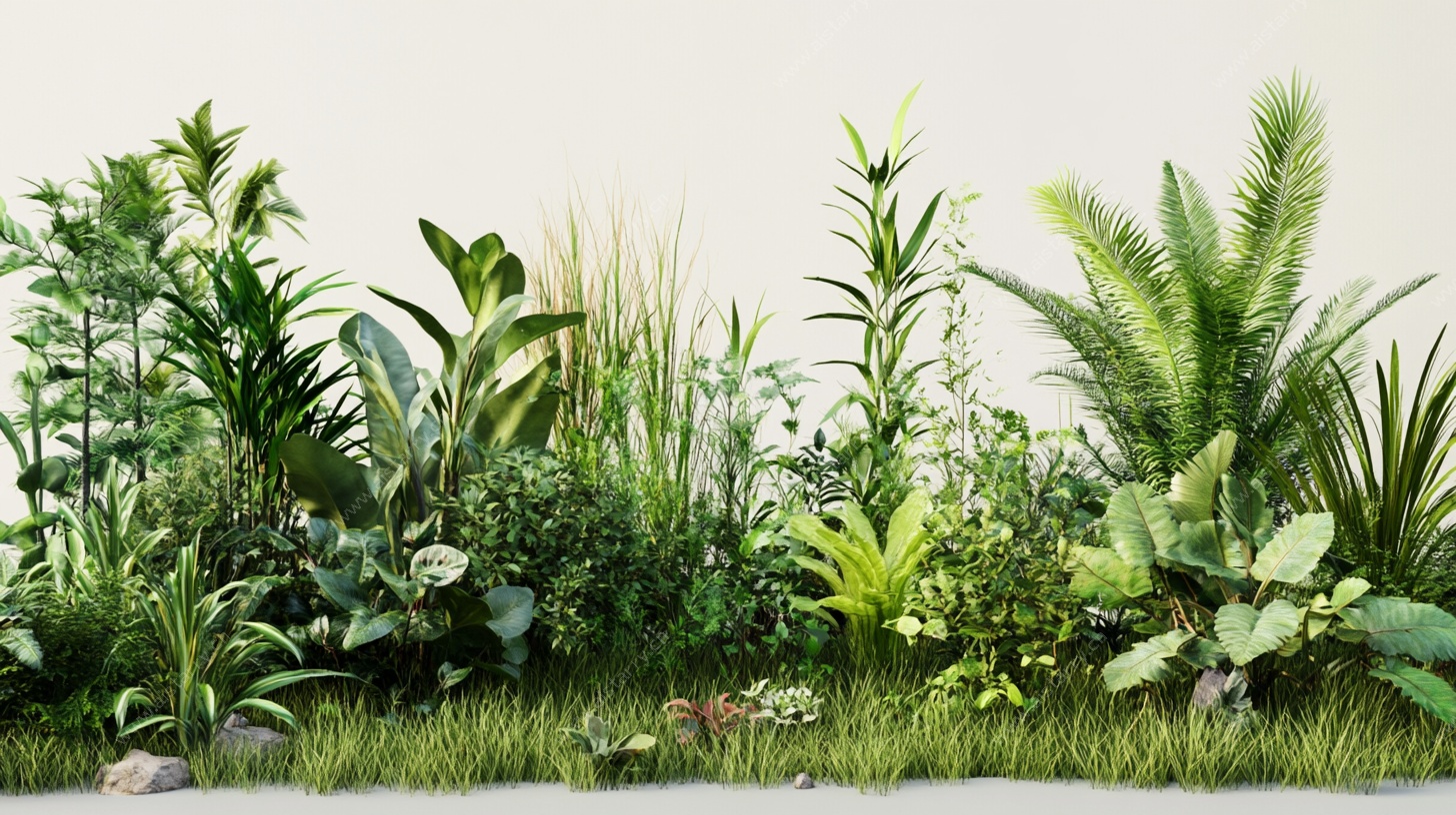 生机盎然的绿植景观