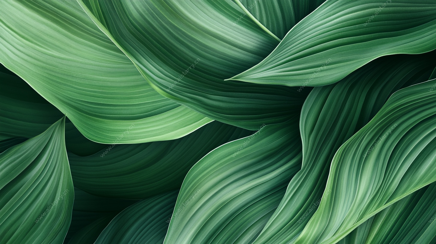 翠叶交织的自然韵律