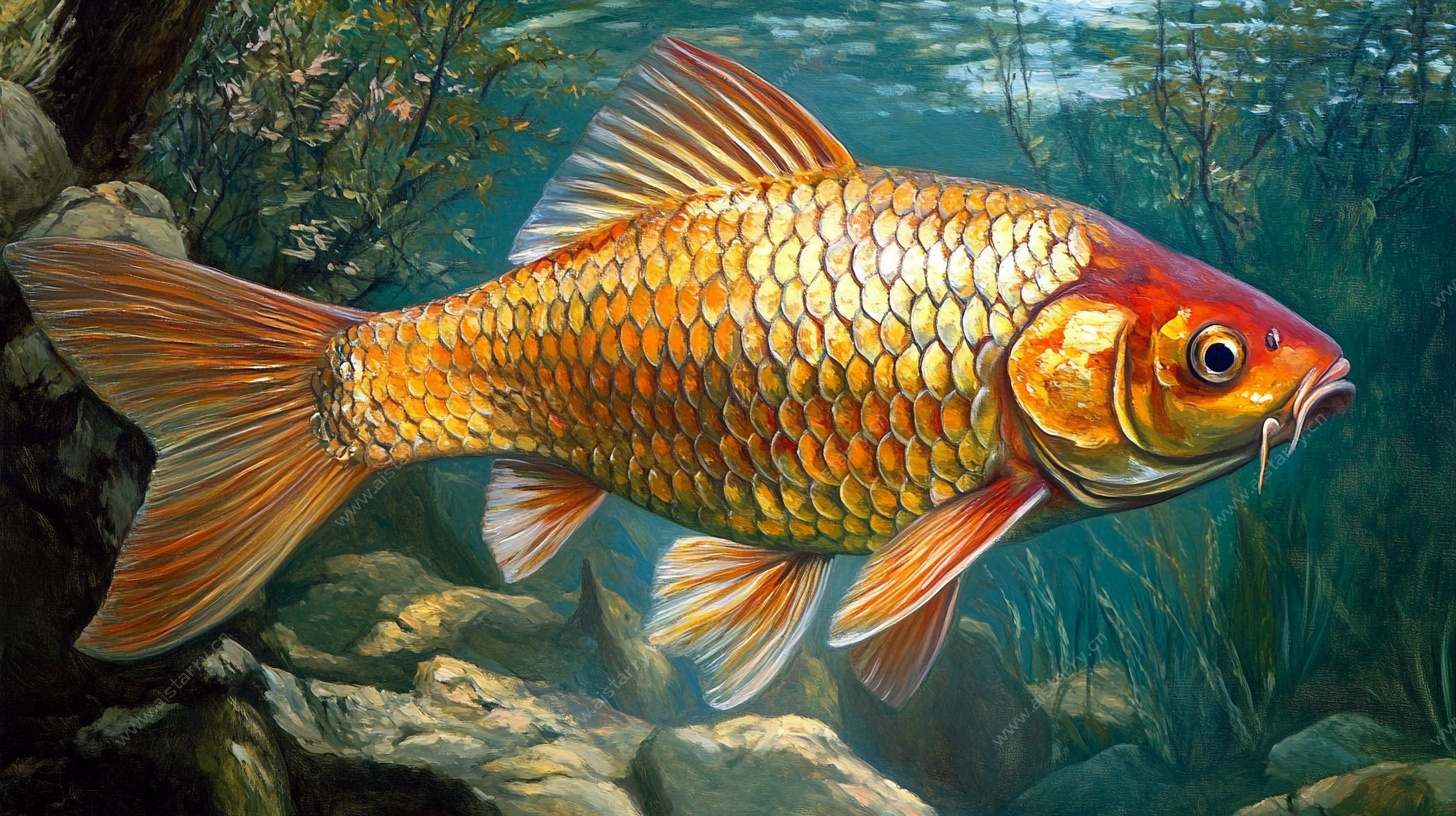 水中金鲤图