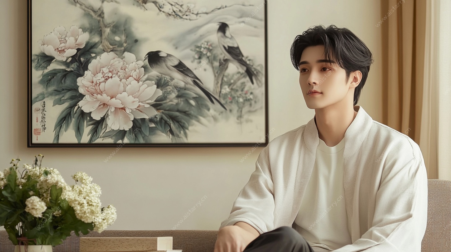 中式风格下的儒雅男士