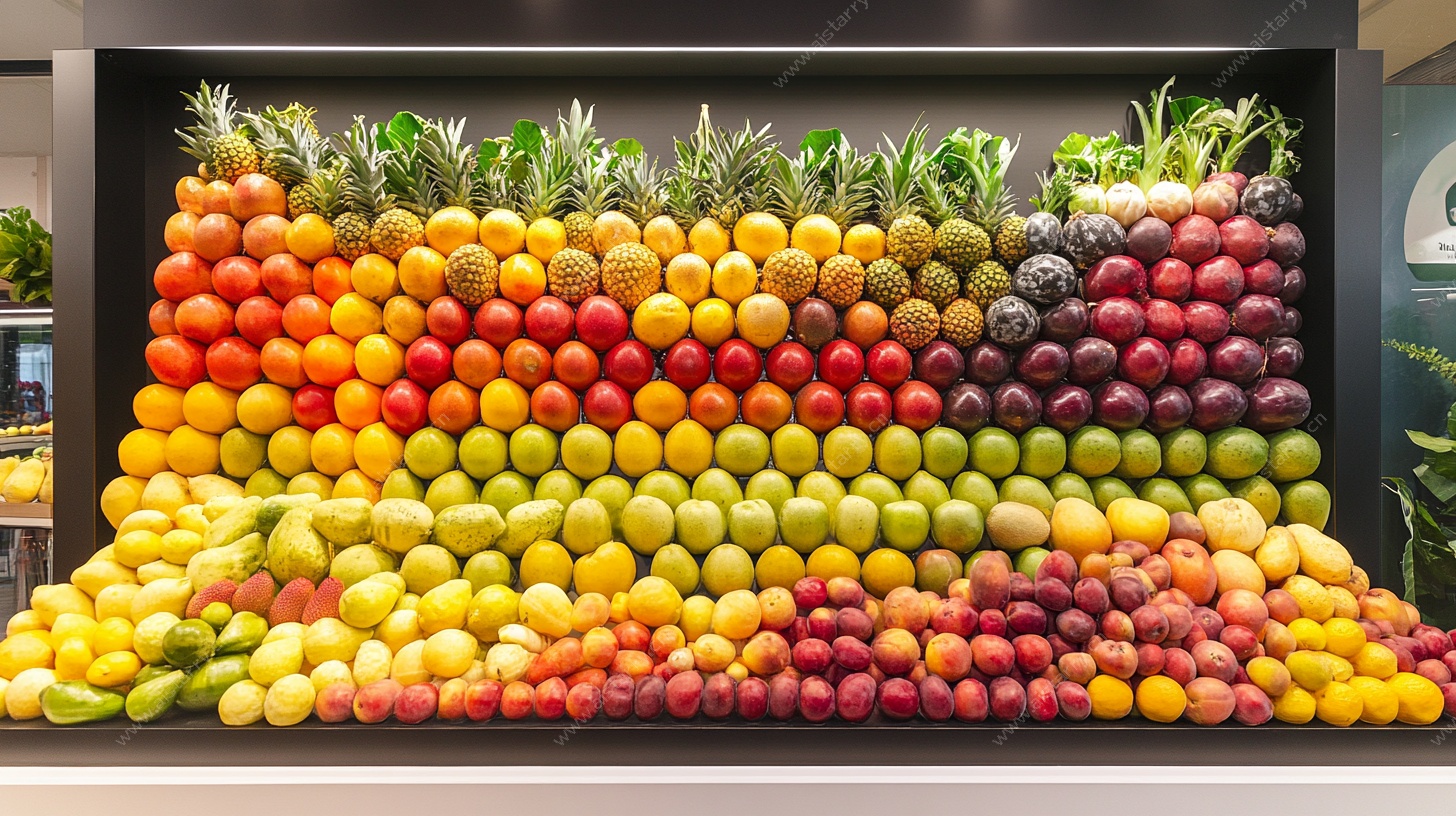 多彩水果创意陈列展示