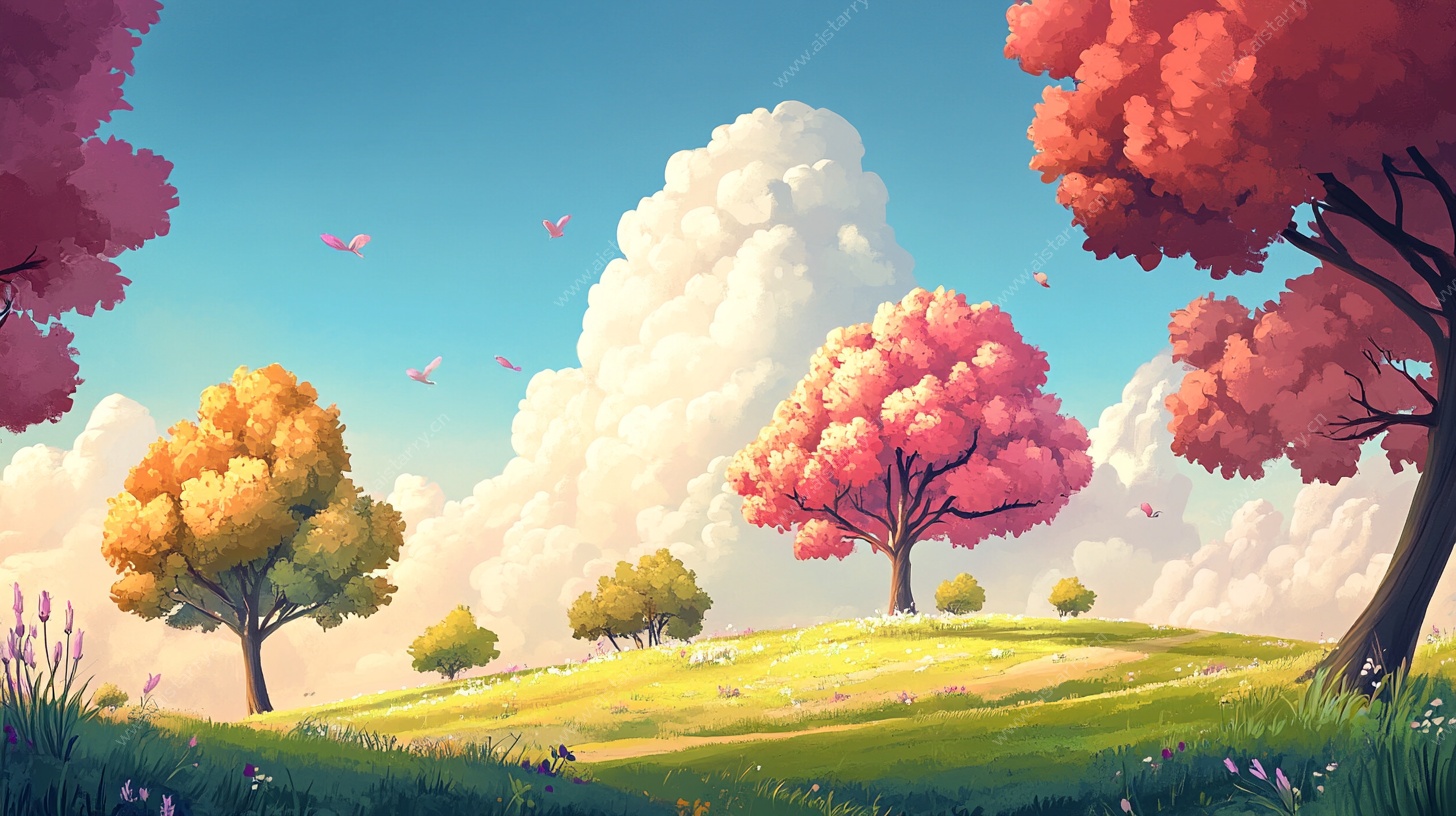 梦幻秋日风景图