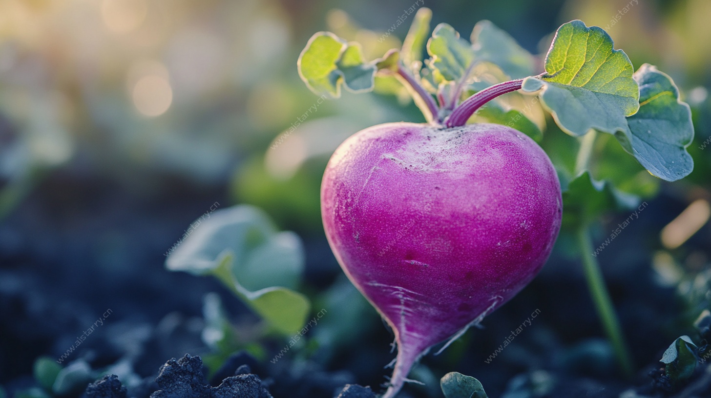 心形紫萝卜特写