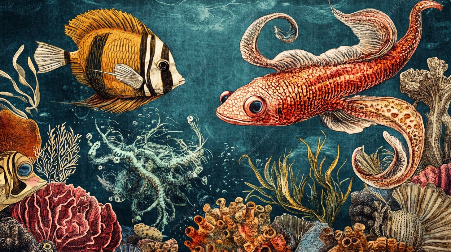 海底奇幻鱼类绘景