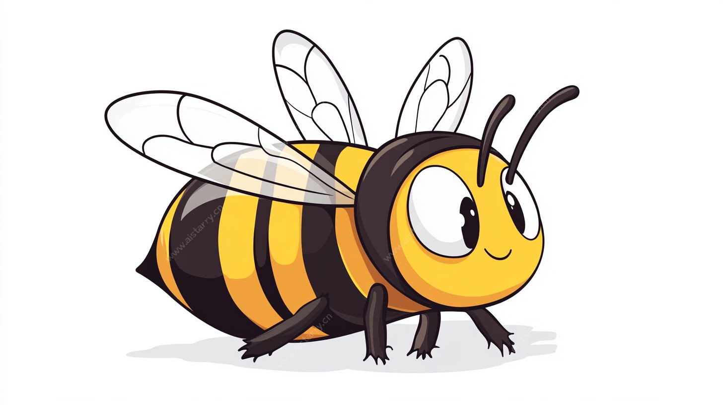 可爱卡通小蜜蜂形象