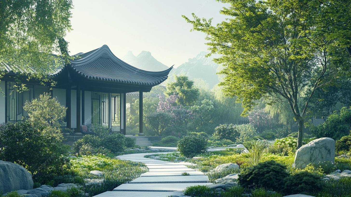 中式雅致庭院景观