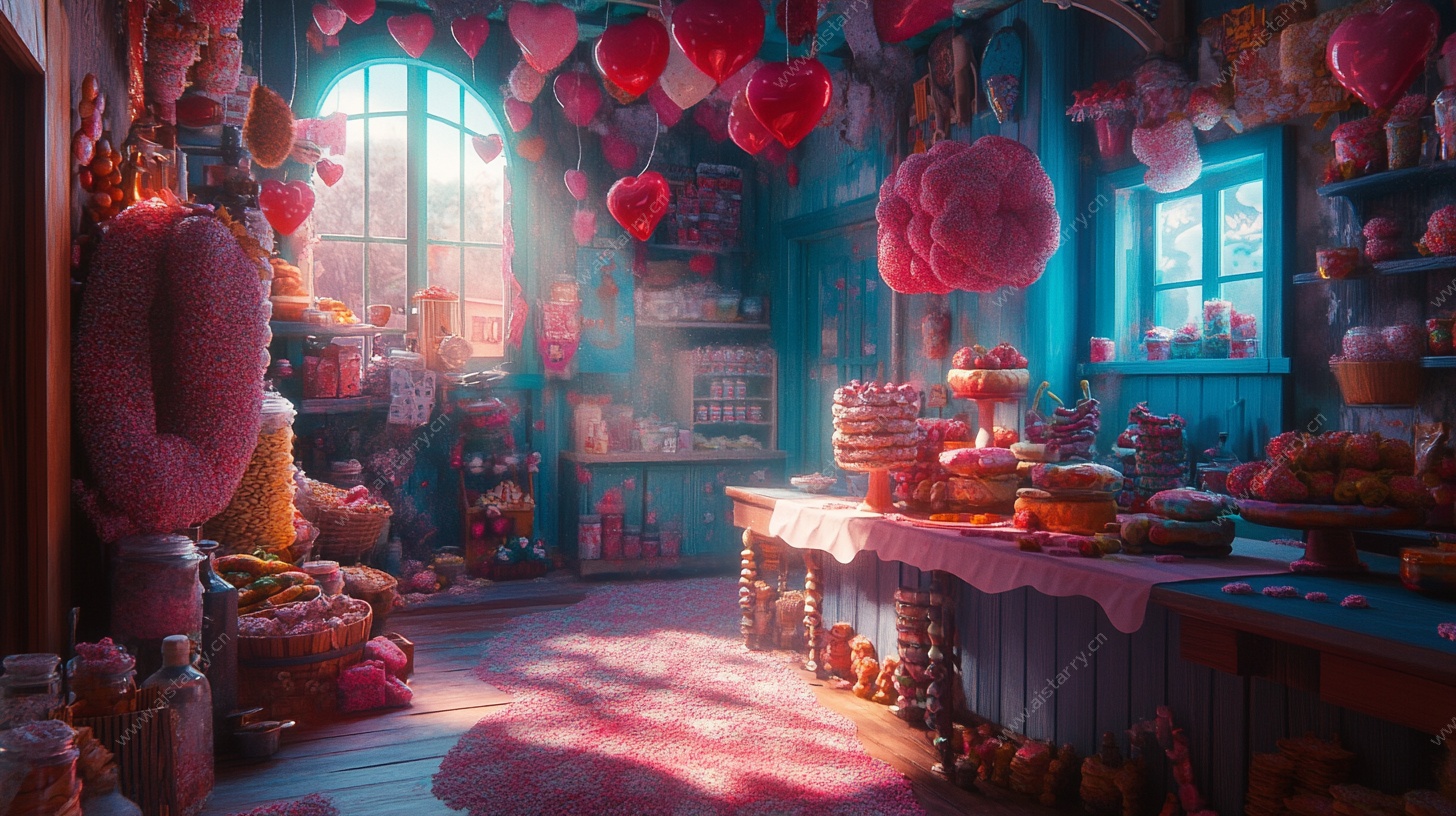 梦幻糖果甜品屋场景