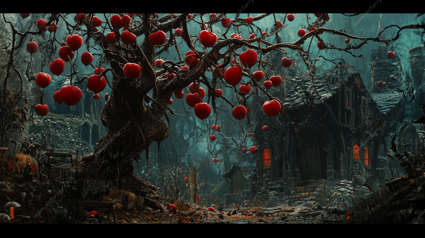 奇幻红果树下的神秘废屋