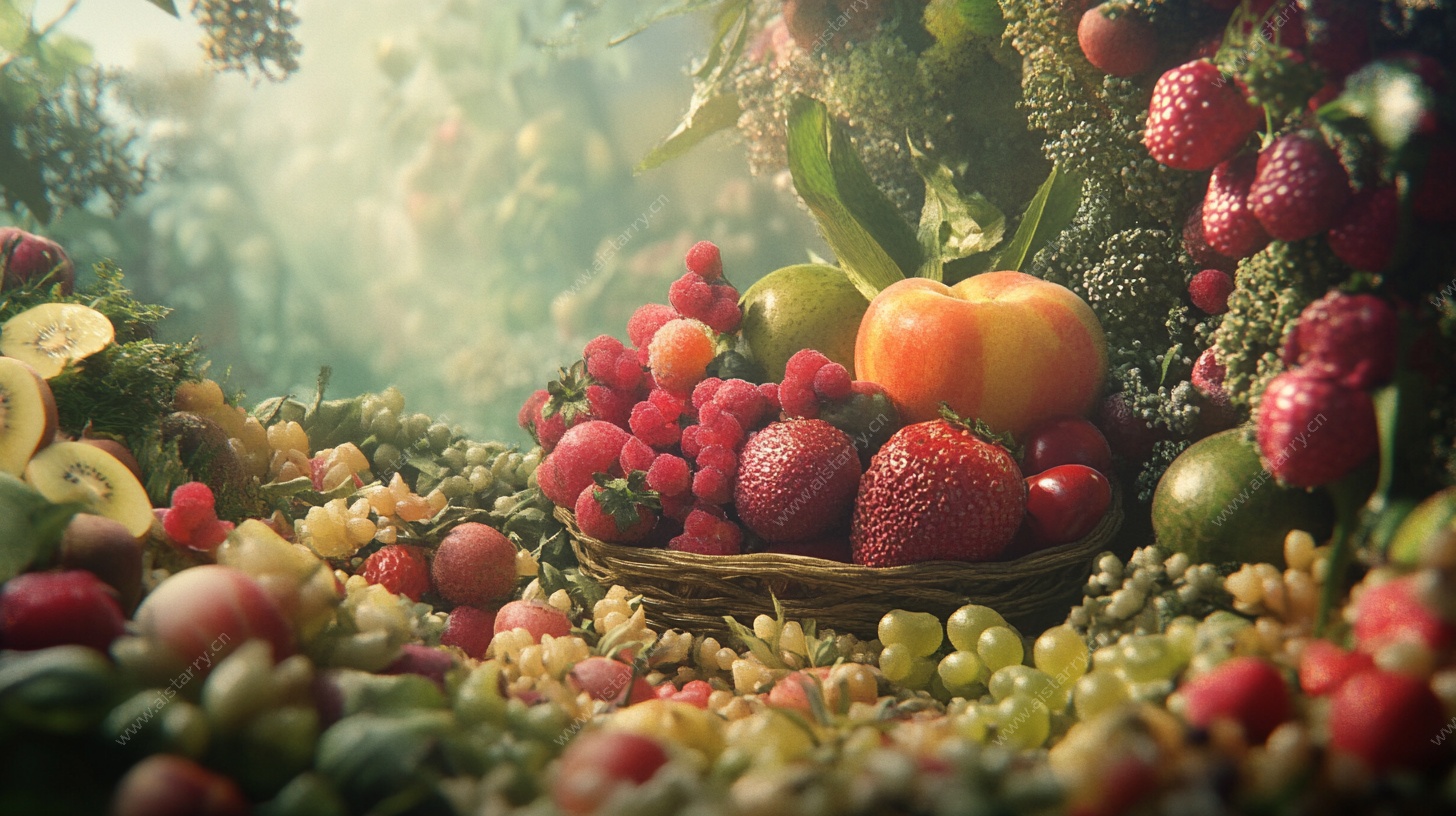 梦幻蔬果田园景