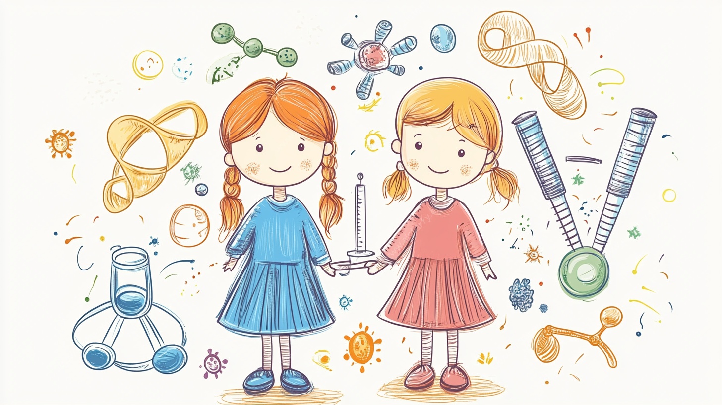 两个女孩的科学梦幻世界