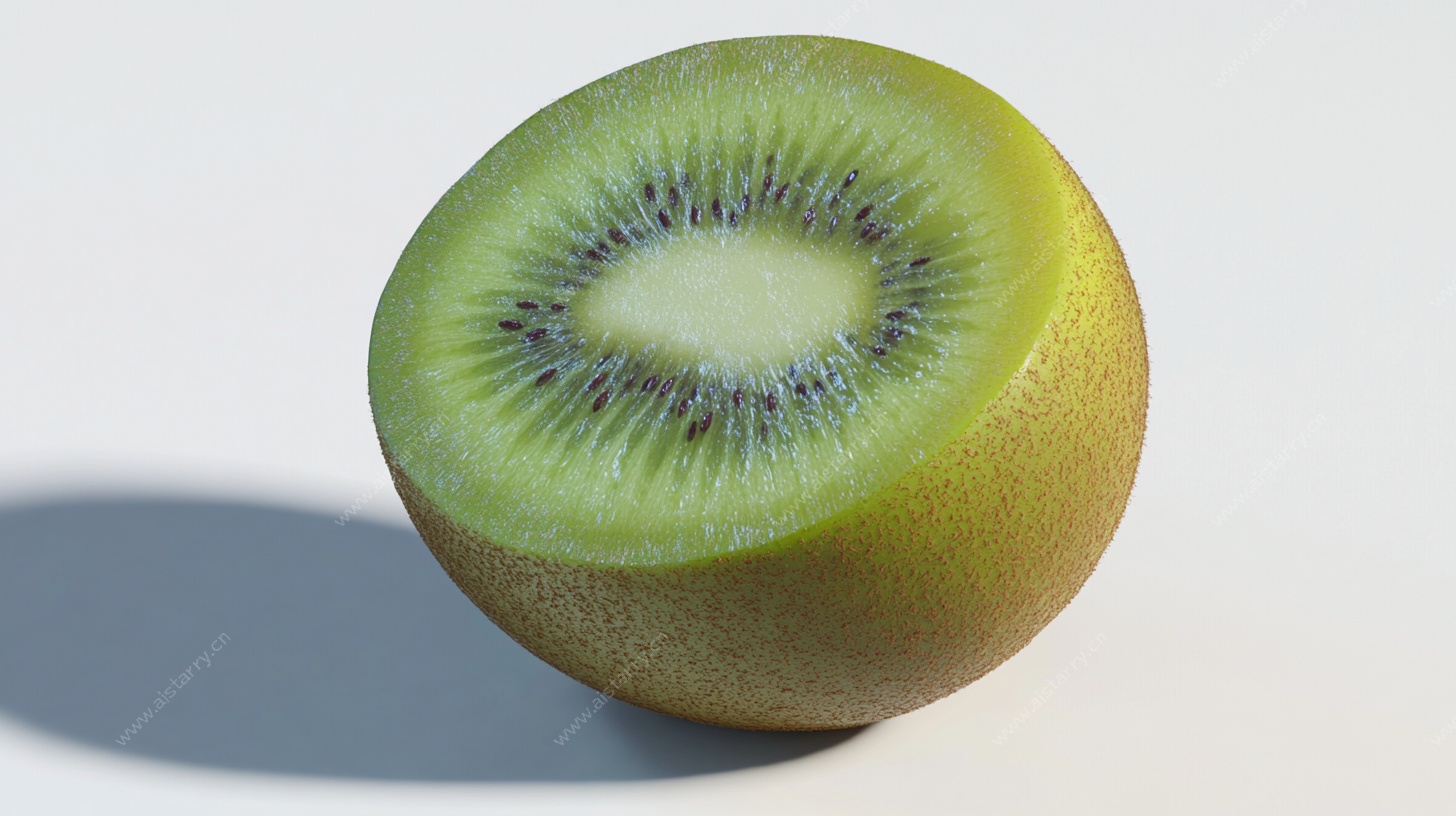切开的新鲜猕猴桃