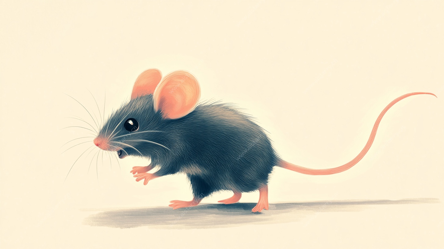 可爱卡通小老鼠形象