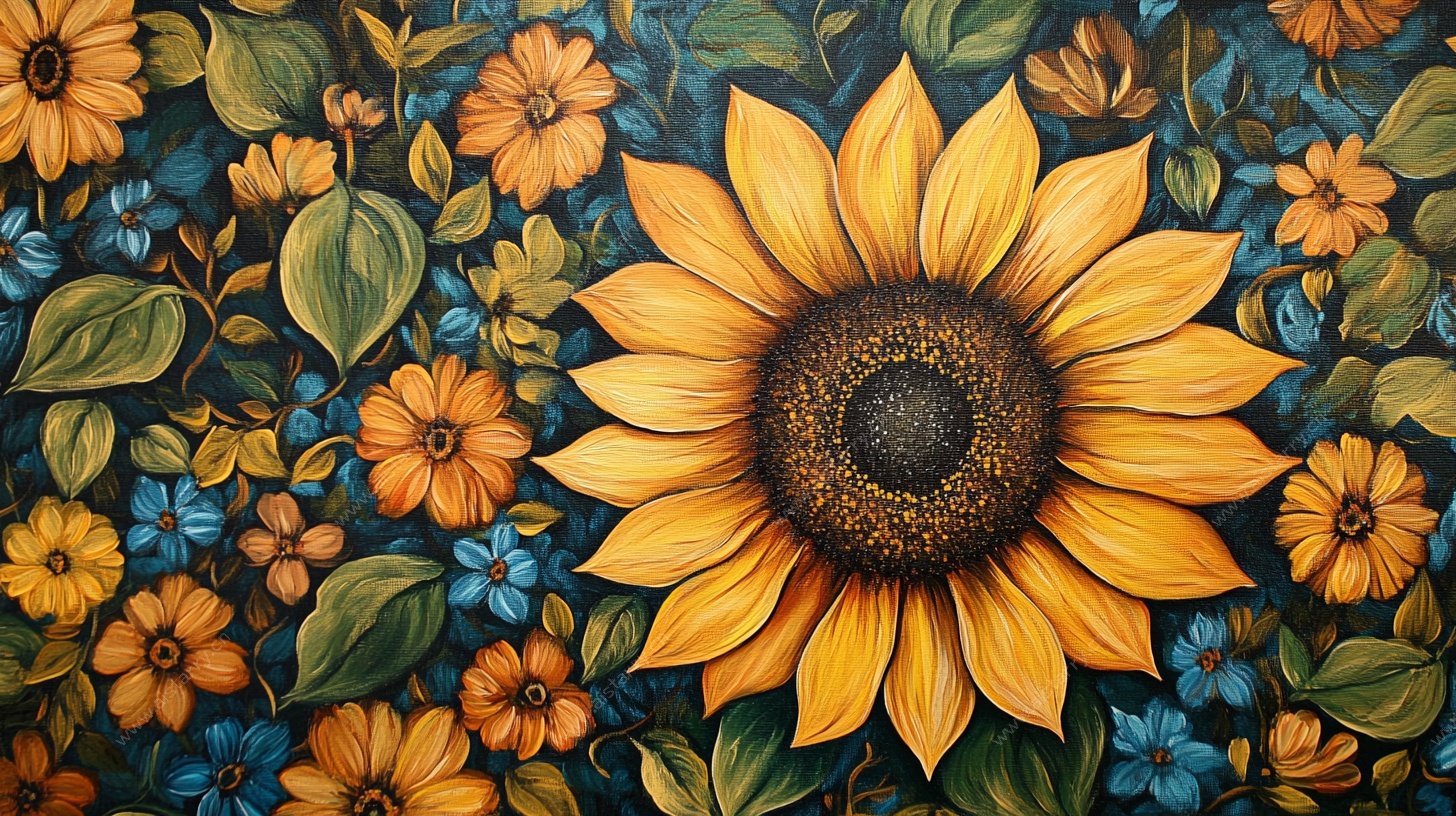 向日葵繁花绘景