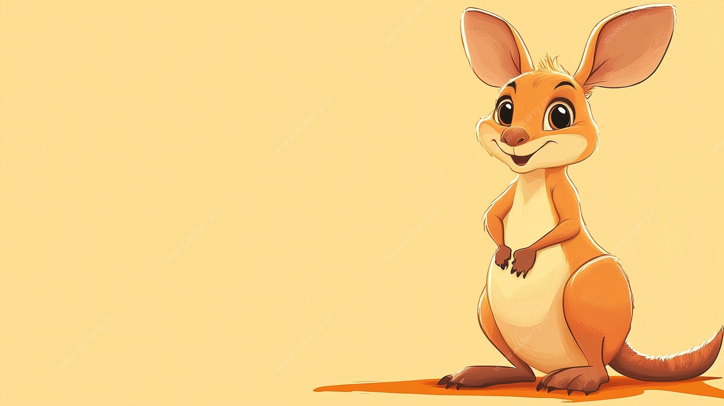 可爱袋鼠卡通形象