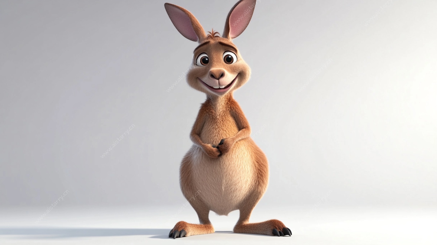 可爱卡通袋鼠形象