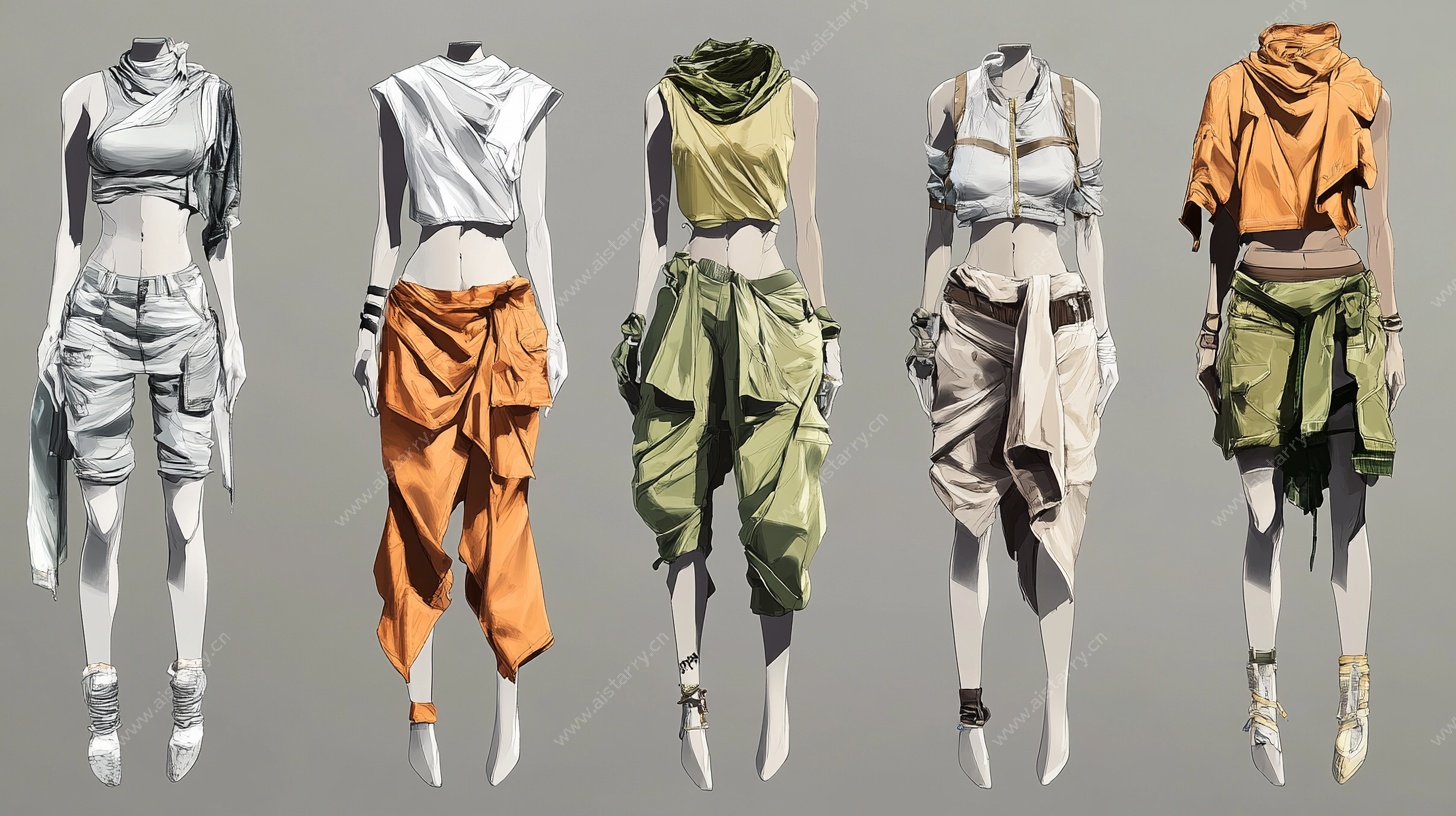 时尚前卫服装模特展示