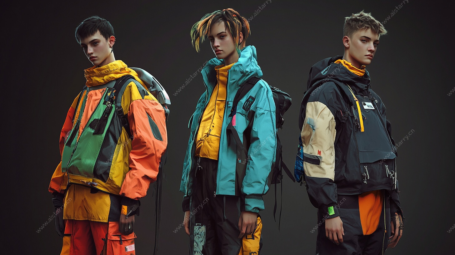 潮流户外穿搭模特展示