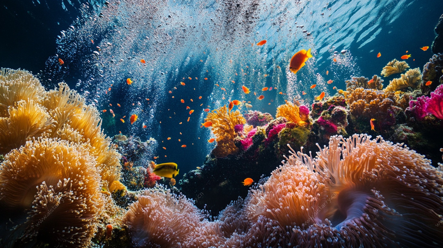 梦幻海底世界珊瑚与鱼
