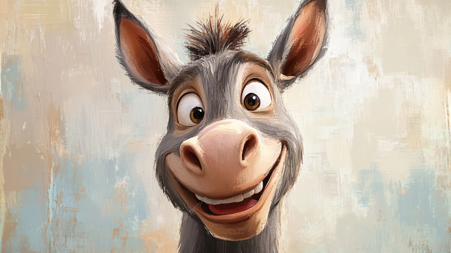 可爱卡通驴形象