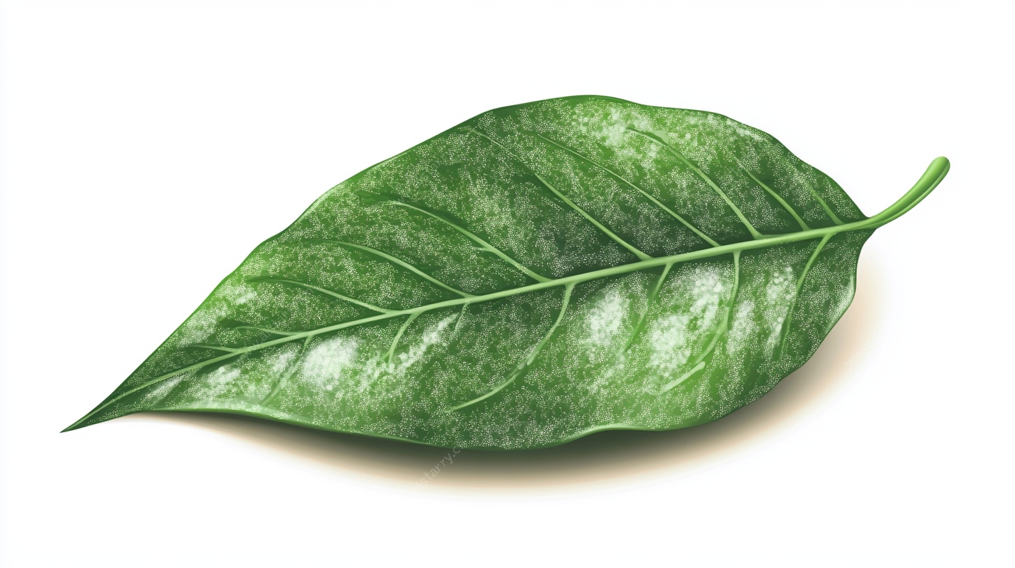 鲜绿单片叶子特写