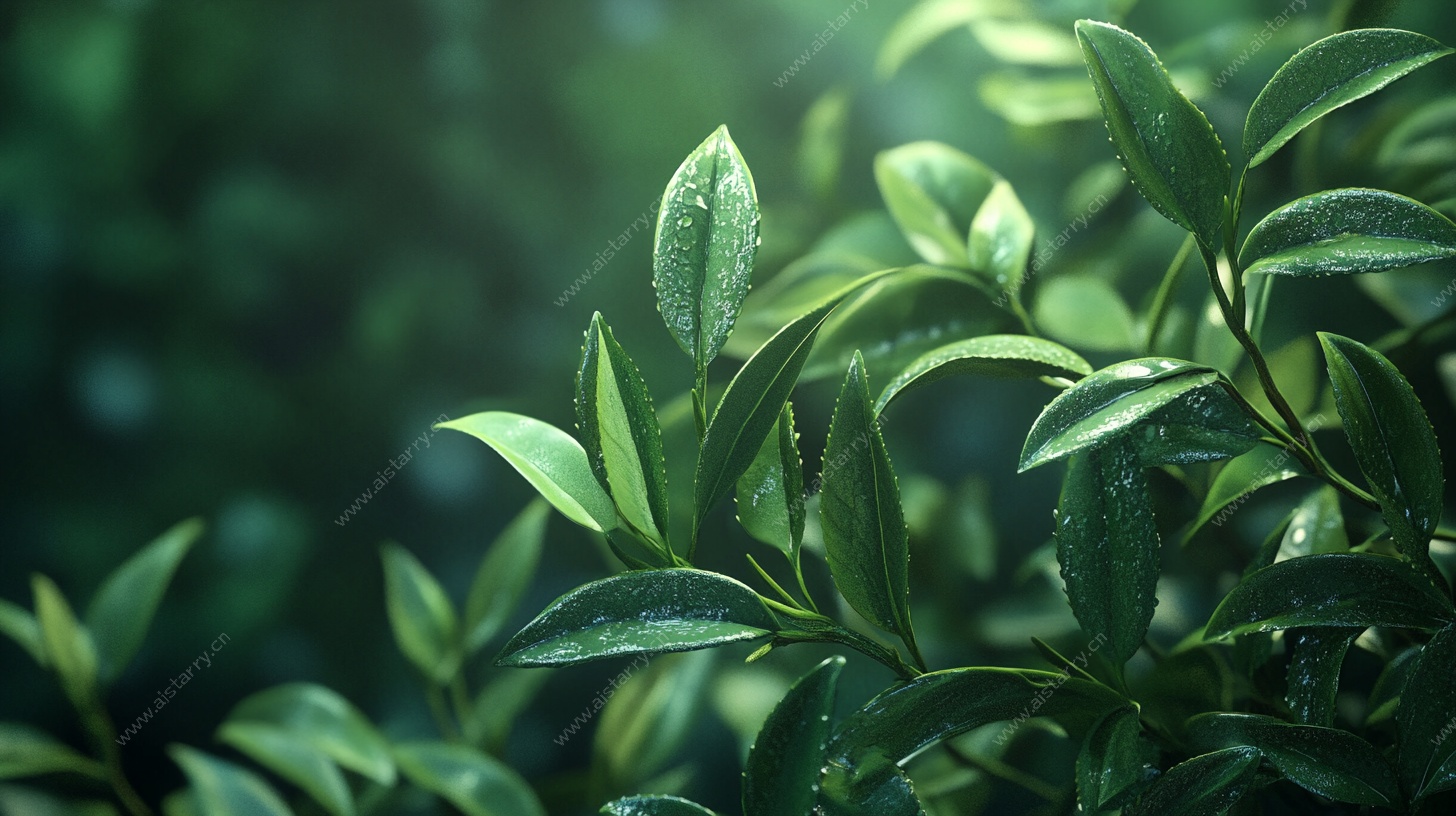 嫩绿枝叶 清新自然的生机