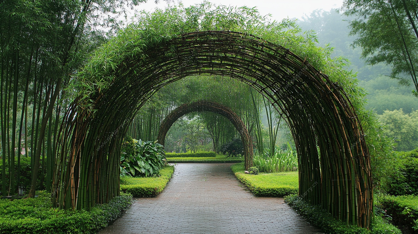 竹林藤拱景观小径