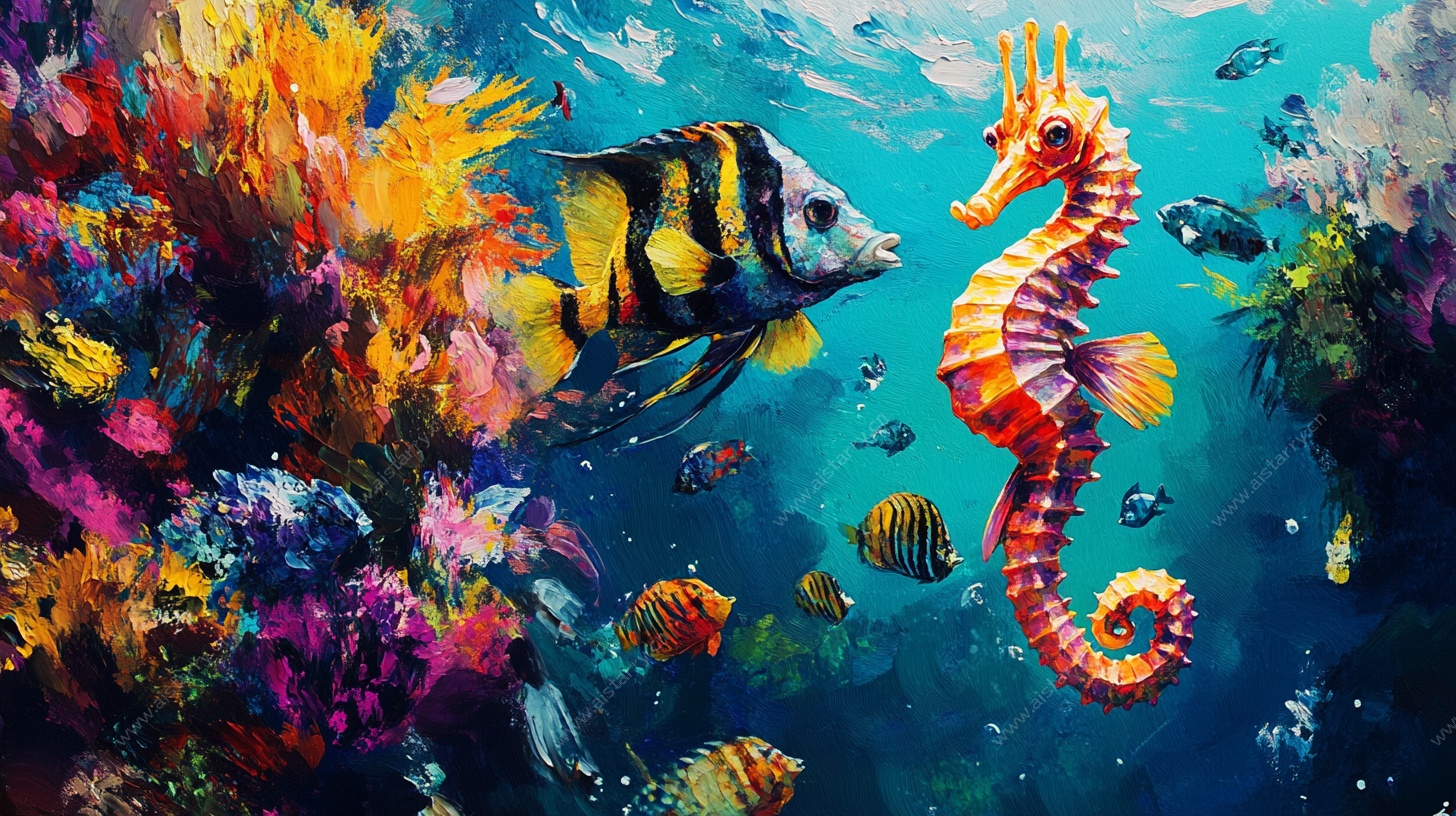 梦幻海底世界海洋生物图