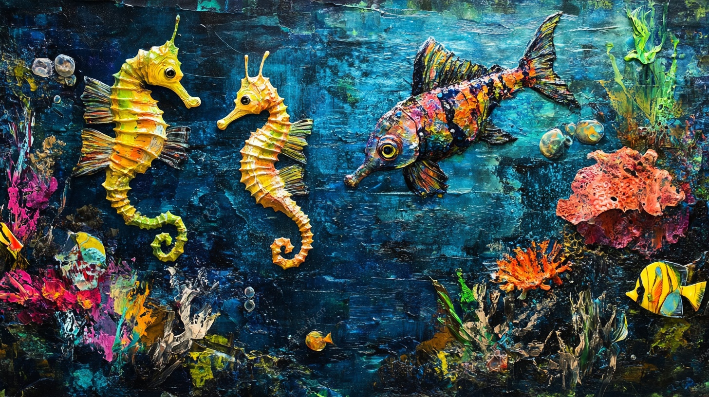 海底奇幻生物艺术插画