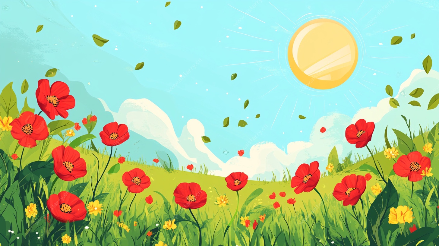 春日花海风景图