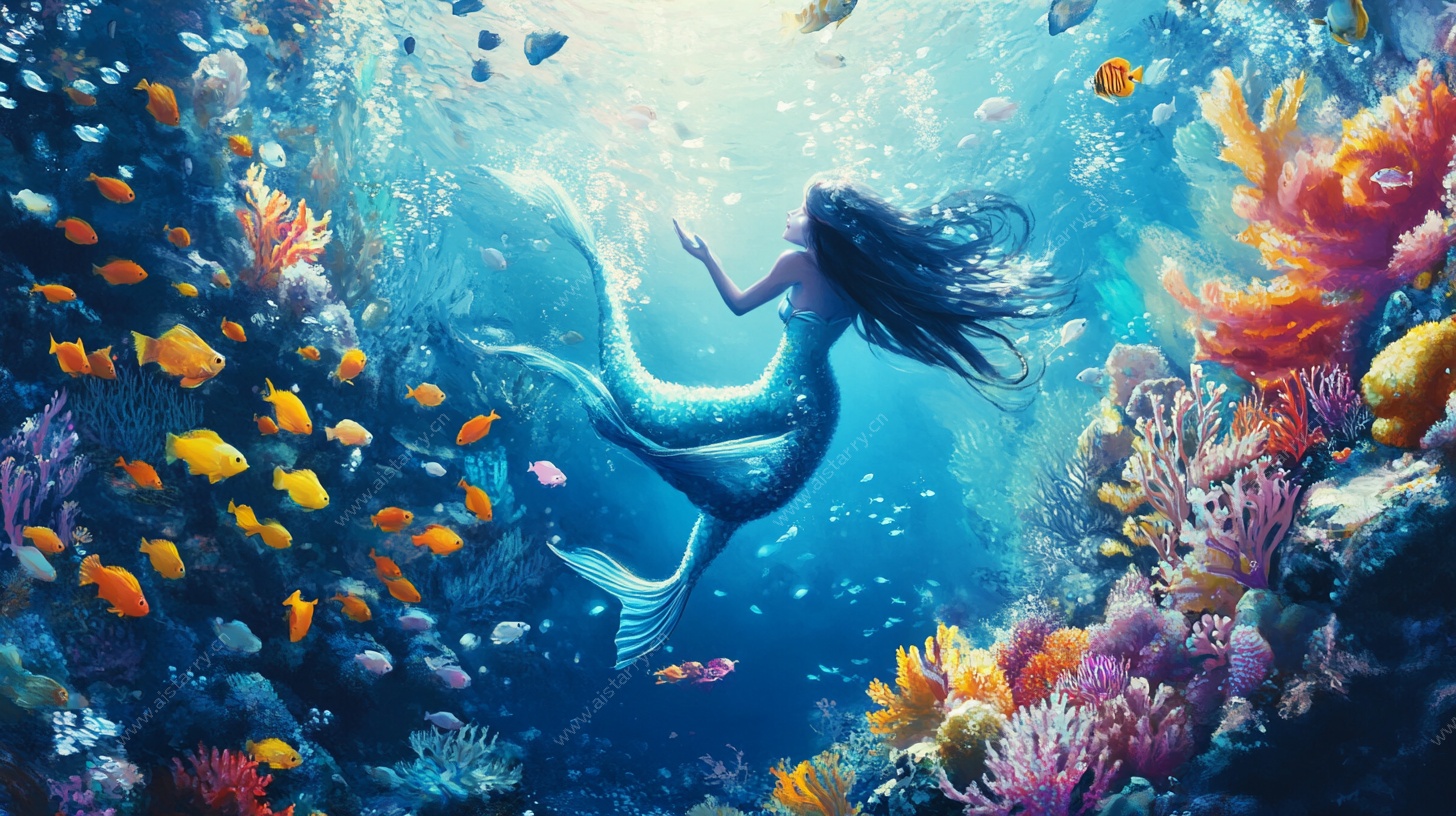 梦幻海底的美人鱼