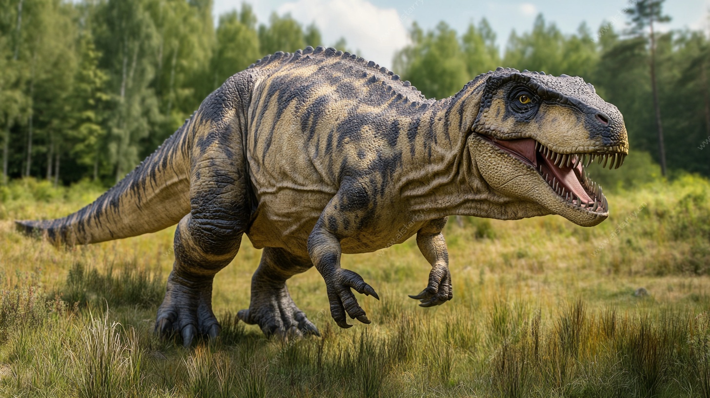 草原上的霸王龙模型