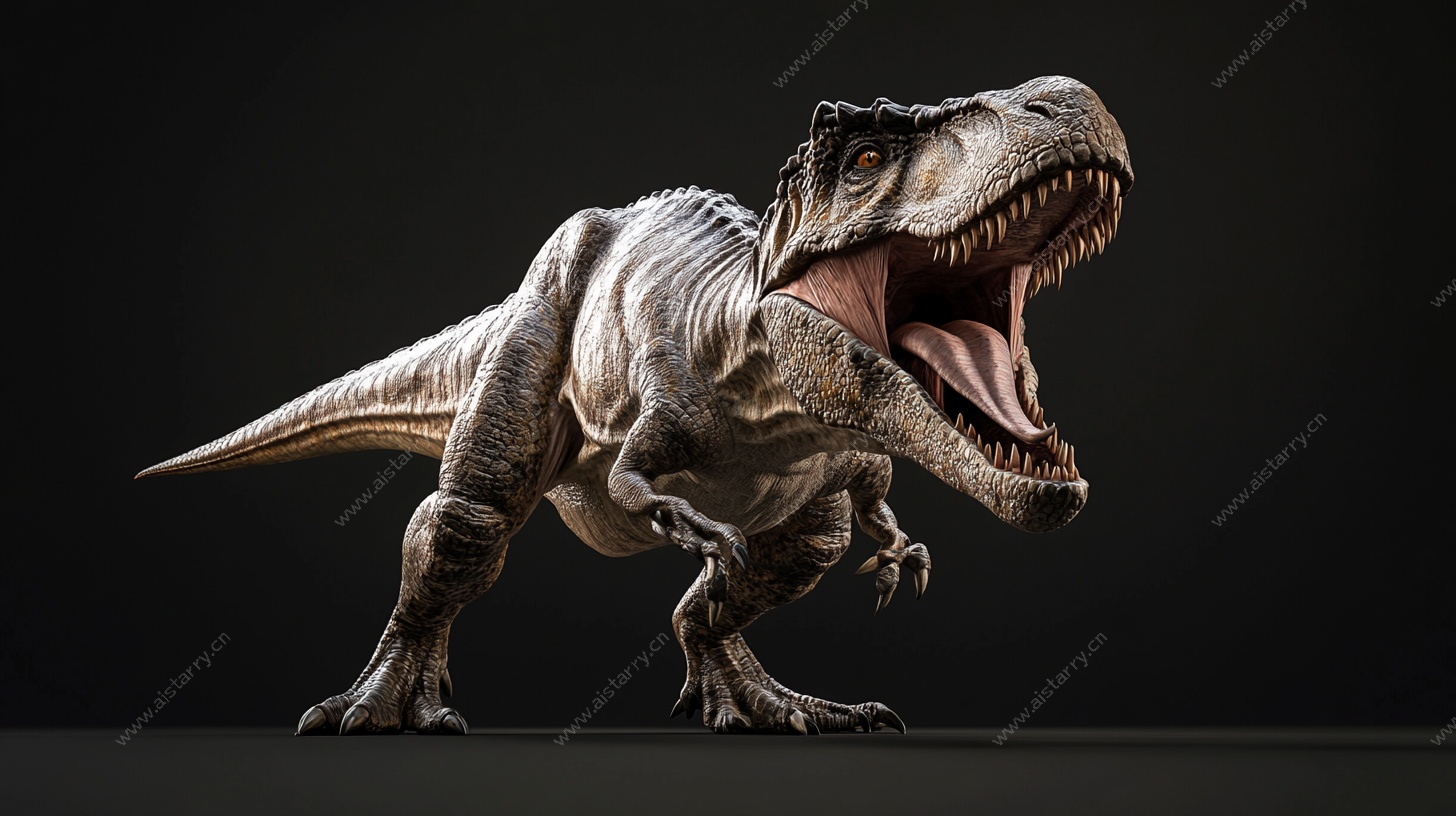 咆哮的霸王龙模型