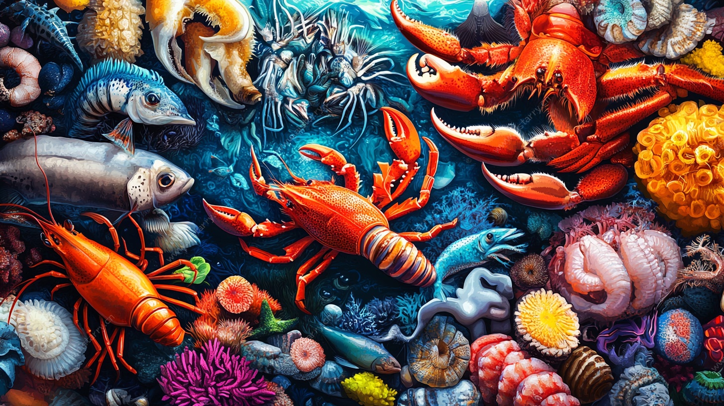 多彩海底海鲜大集合