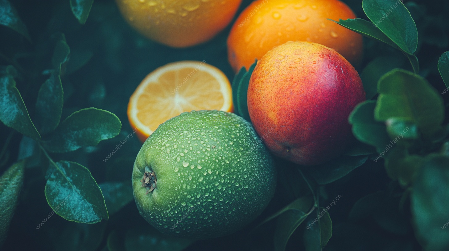 清新水果静物图