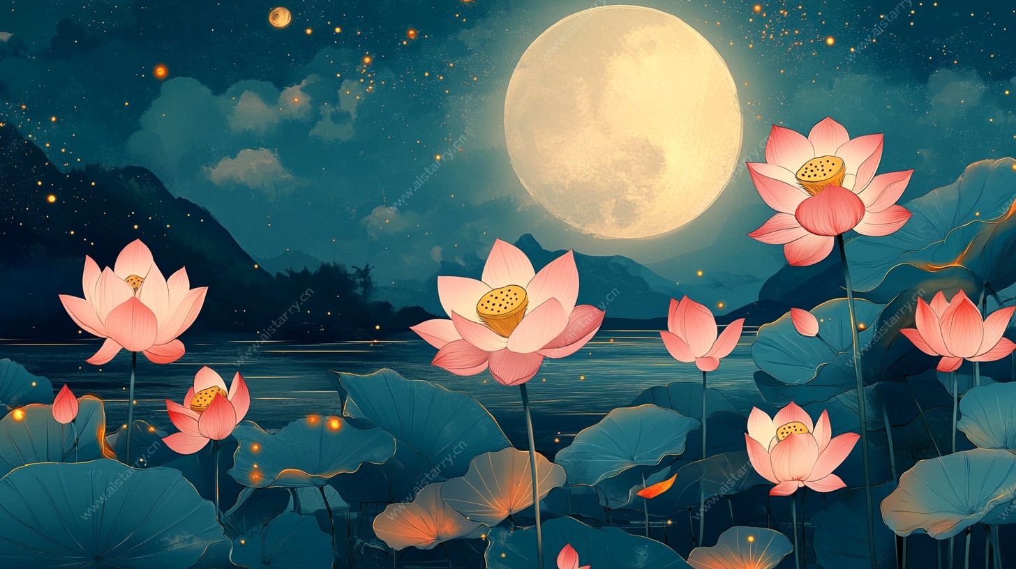 荷塘月夜梦幻景