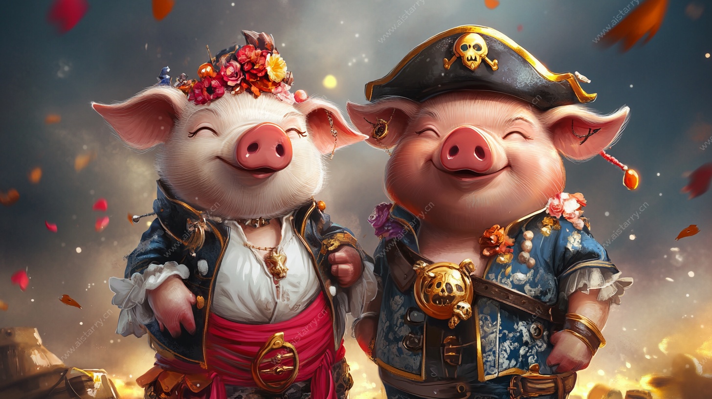 欢乐猪猪海盗组合