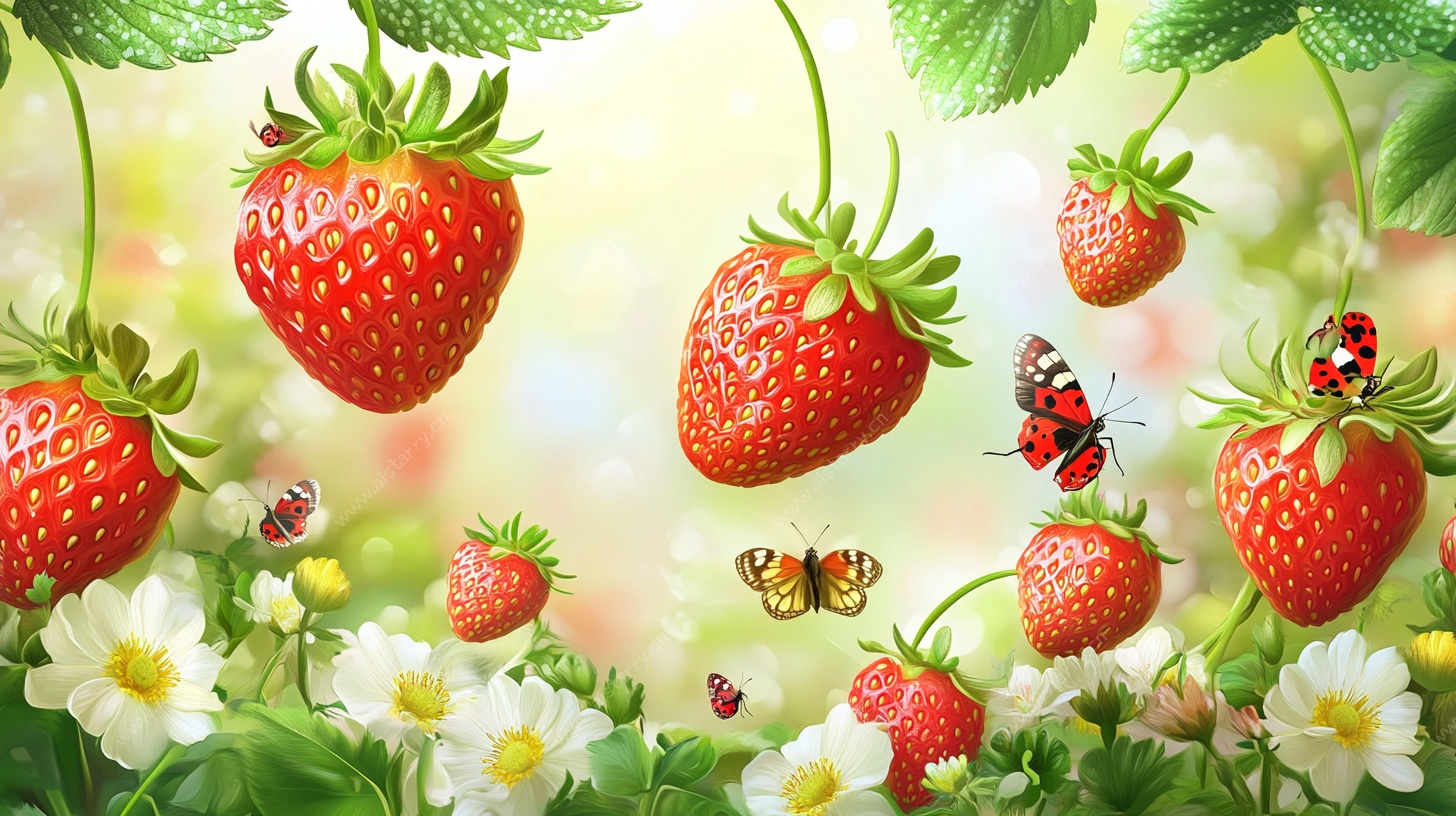 梦幻草莓园的多彩世界