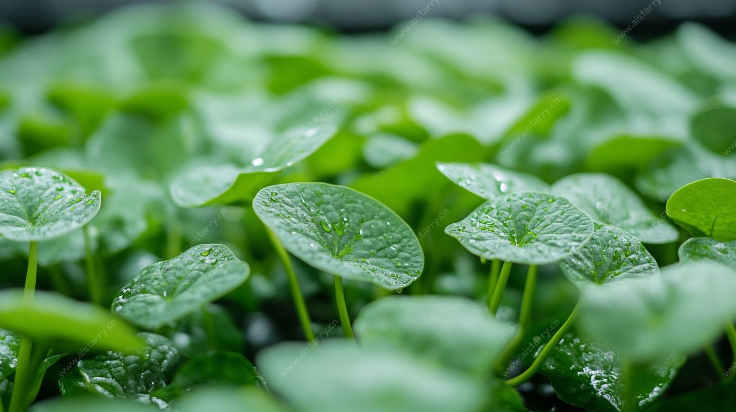 嫩绿幼苗生机勃勃