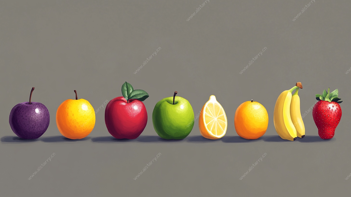 多彩水果排列图