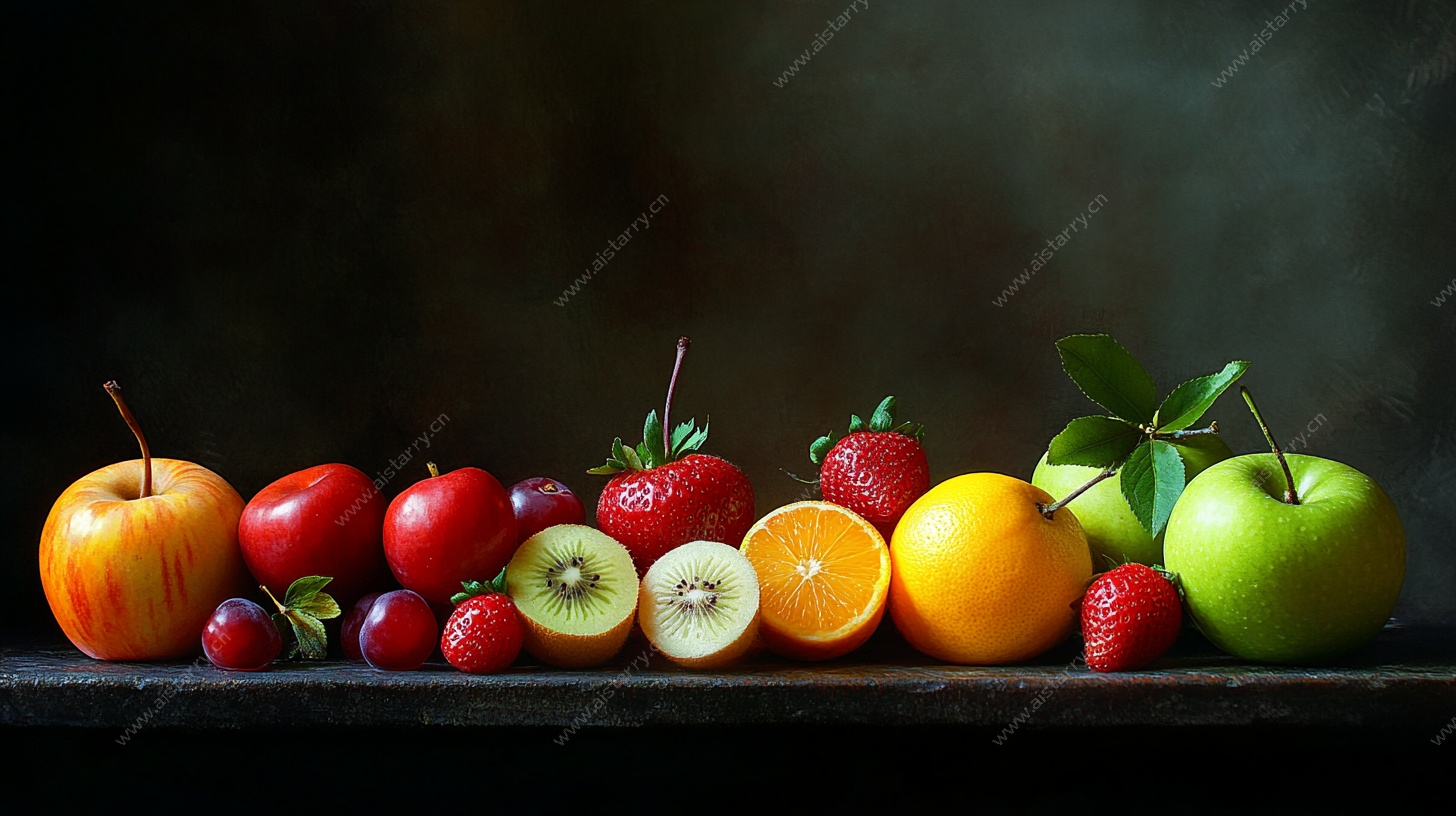 多彩水果静物摆拍