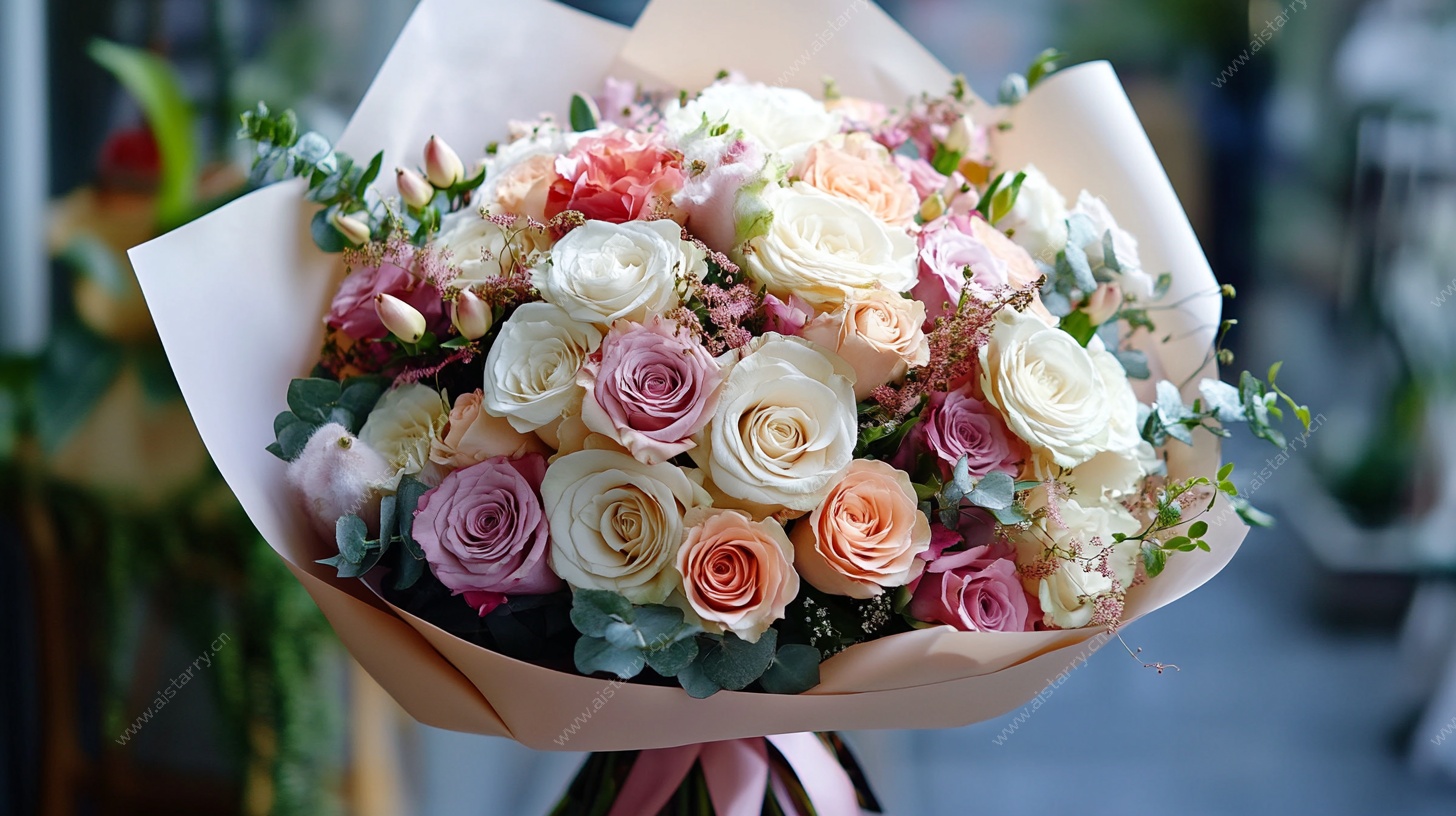 多彩浪漫花束