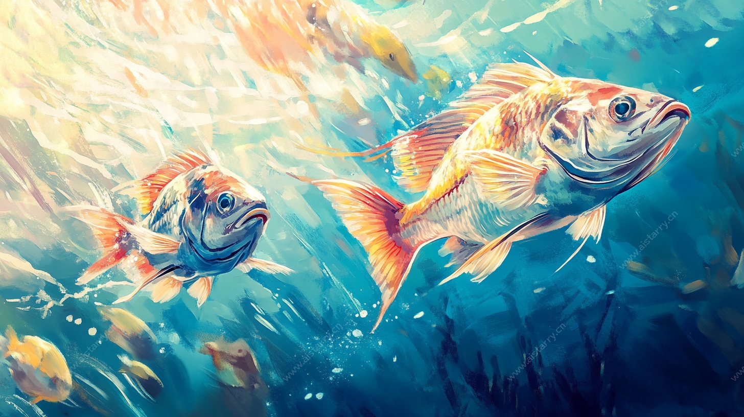 畅游海底的多彩鱼类