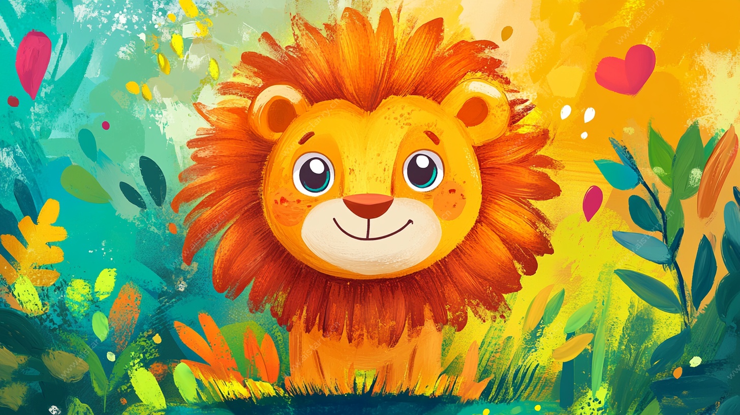 可爱小狮子的梦幻丛林