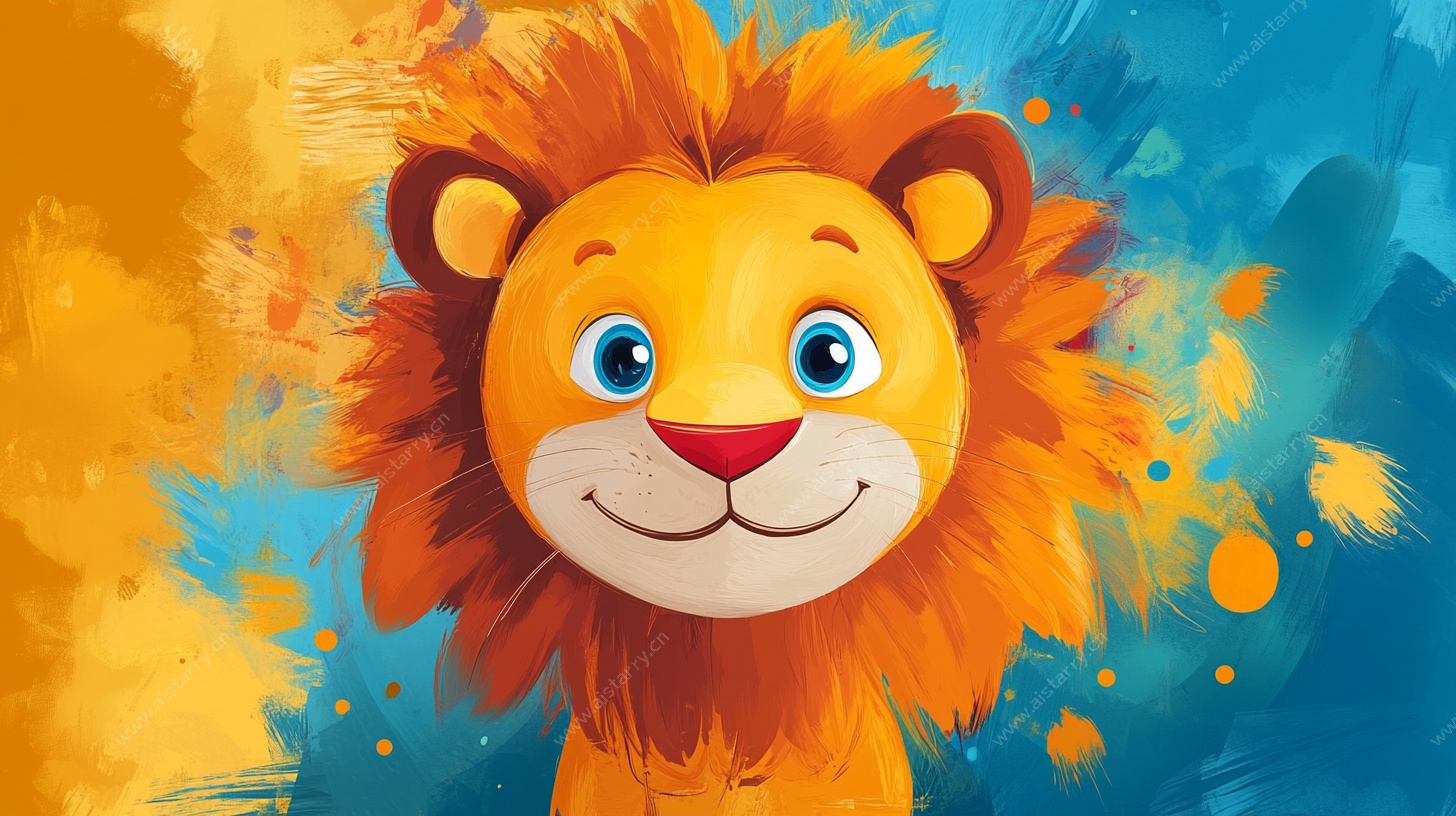 可爱卡通小狮子形象