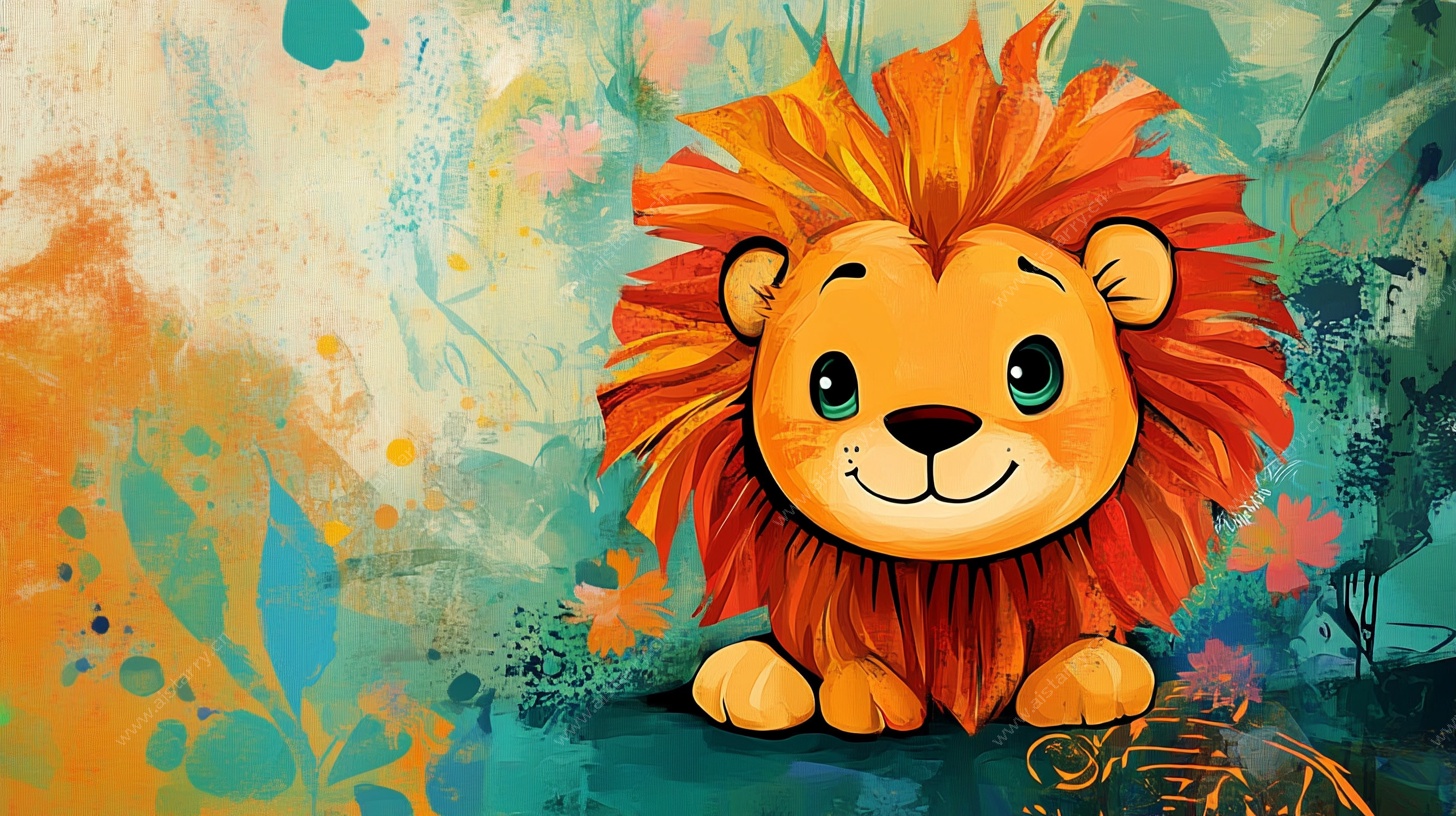 可爱小狮子的多彩世界