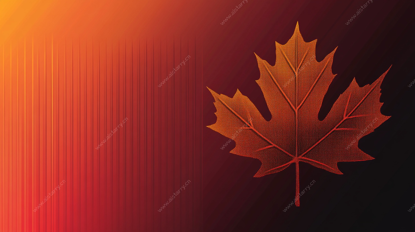 秋季枫叶渐变背景图