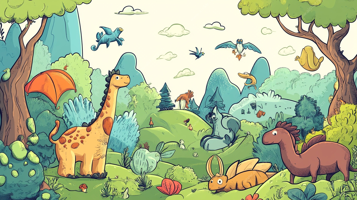 恐龙的奇幻森林世界