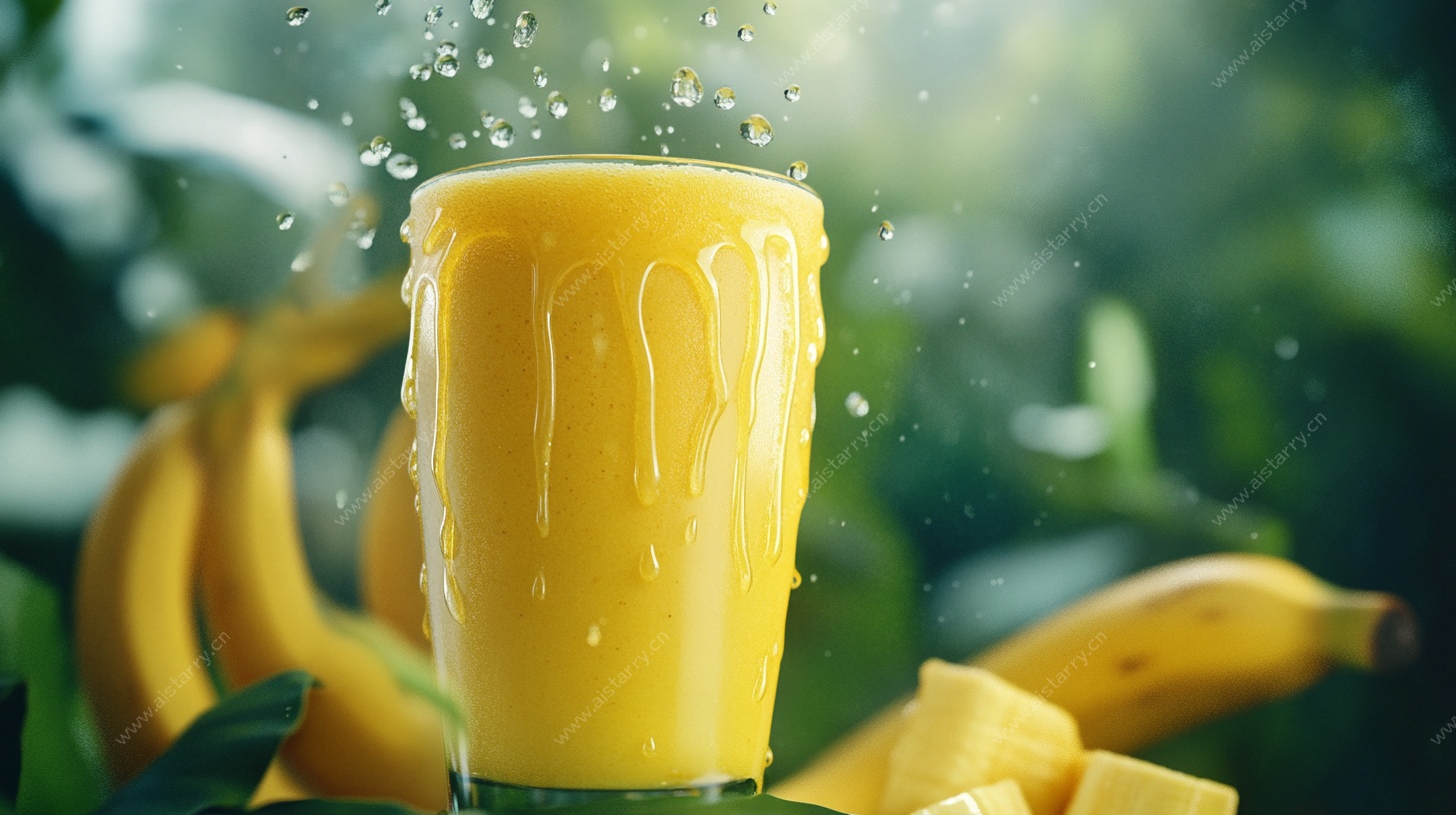 一杯鲜榨香蕉汁的诱惑