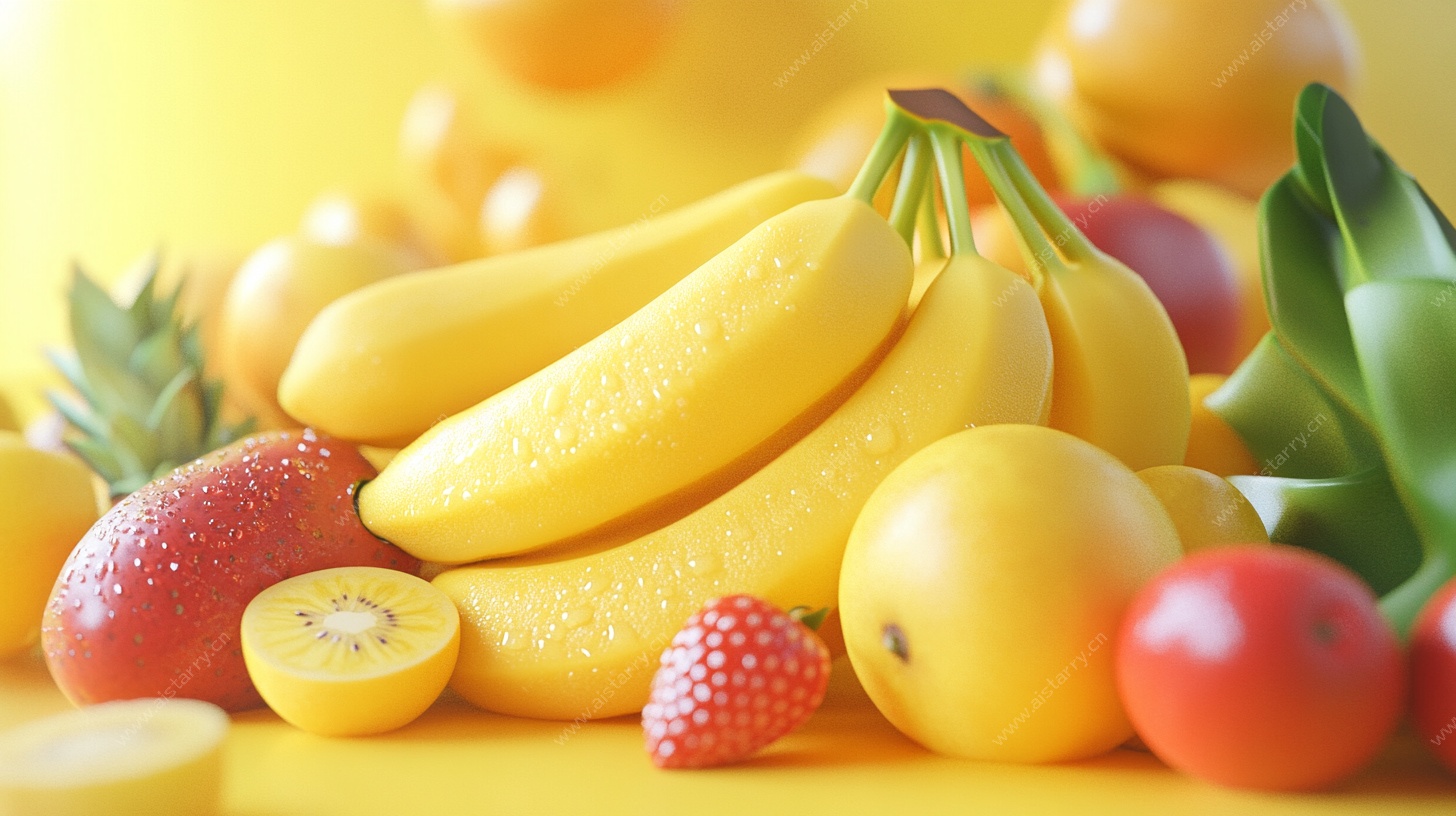 缤纷多彩的新鲜水果组合